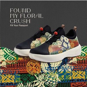 UIN Women's Sneaker Lace-up Comfort Travel Shoes (fill Your Passport) New No Nox